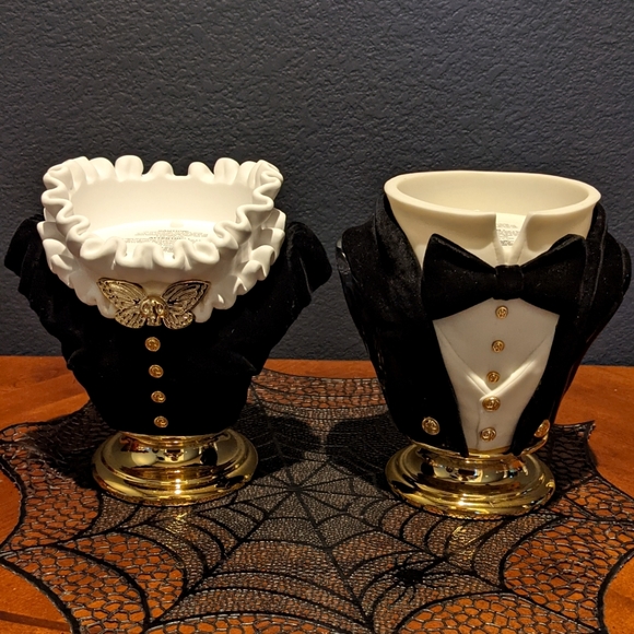 Drinkware Halloween 2021 Bath and Body Works Tie Suit Candle Holder Drink & Barware